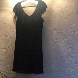Plus sized black lace dress!